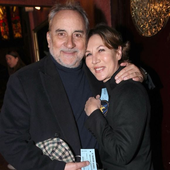Antoine Duléry et Mathilde Seigner - Personnalités à la générale de la pièce de théâtre « Le Cercle des Poètes Disparus » au Théâtre Antoine à Paris, France. Le 8 Février 2024.
© Bertrand Rindoff / Bestimage
