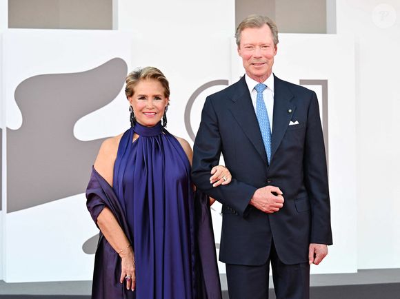 Le grand duc Henri de Luxembourg et María Teresa Mestre, grande duchesse, pour le film "I'm still here" lors du 81ème festival international du film de Venise, la Mostra le 1er septembre 2024. Zuma Press / Bestimage