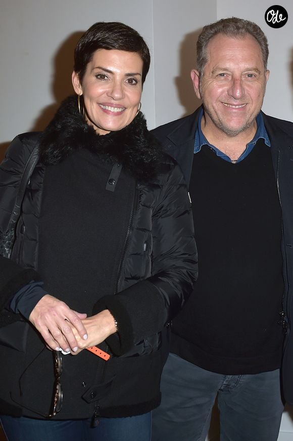 Cristina Cordula et son mari Frédéric Cassin au cocktail après la générale du spectacle "JeanFi (Janssens) Décolle" à l'Alhambra à Paris, le 7 décembre 2017.
© Giancarlo Gorassini/Bestimage