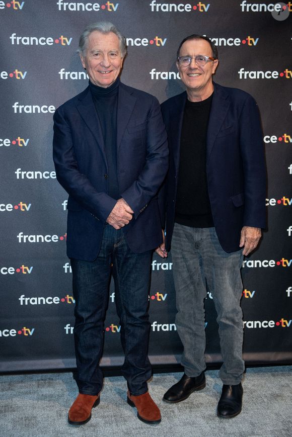 ...vient de faire part de son désarroi à nos confrères du Figaro.

William Leymergie et Thierry Beccaro assistent au 40ème anniversaire de l'émission Télé Matin dans les locaux de France Télévision à Paris, le 06 février 2025. Marechal Aurore/ABACA