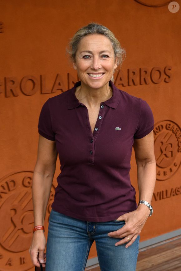 Anne-Sophie Lapix assiste aux Internationaux de France 2024 à Roland Garros le 2 juin 2024 à Paris, France. Photo by Laurent Zabulon/ABACAPRESS.COM