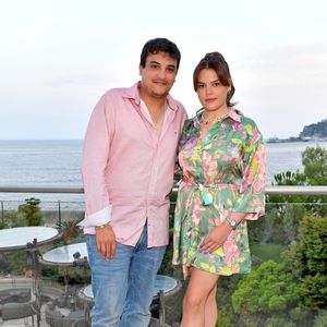 Camille Gottlieb et son meilleur ami, Médy Anthony durant la traditionnelle soirée d'été de Fight Aids Monaco au Sporting Club de Monaco, le 23 juillet 2022. Crédit Bruno Bebert/Bestimage