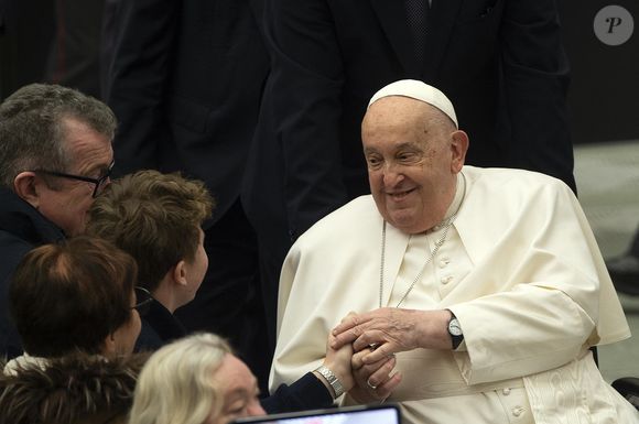 Le pape François dirige l'audience générale hebdomadaire dans la salle Paul VI au Vatican le 12 février 2025.
Backgrid UK/ Bestimage