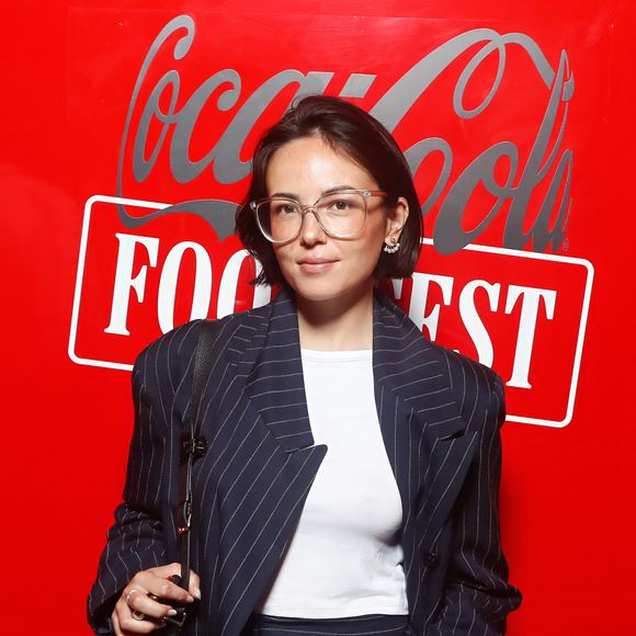 Exclusif - Agathe Auproux lors de la soirée d'inauguration du "Coca-Cola Food Court" à l'aérogare des Invalides à Paris, le 20 juin 2024. 

Photo : Rachid Bellak / Bestimage