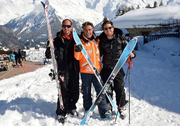 La famille Holtz, Julien, Gérard et Antoine Holtz posent lors du 29ème Festival International Mont-Blanc D'Humour le 17 mars 2013 à Saint-Gervais-les-Bains, France. Photo Jeremy Charriau/ABACAPRESS.COM