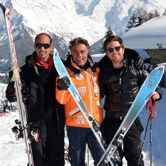La famille Holtz, Julien, Gérard et Antoine Holtz posent lors du 29ème Festival International Mont-Blanc D'Humour le 17 mars 2013 à Saint-Gervais-les-Bains, France. Photo Jeremy Charriau/ABACAPRESS.COM