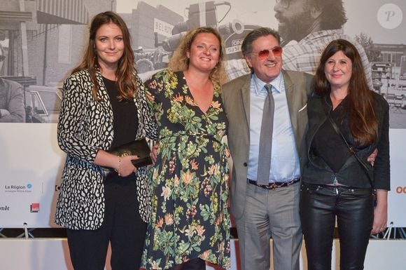 Nelly Auteuil, Aurore Auteuil, Daniel Auteuil, Aude Ambroggi assistant à la cérémonie d'ouverture du 11e Festival Lumière de Lyon à la Halle Tony Garnier à Lyon, France, le 12 octobre 2019. Photo Julien Reynaud/Aps-medias/Abaca