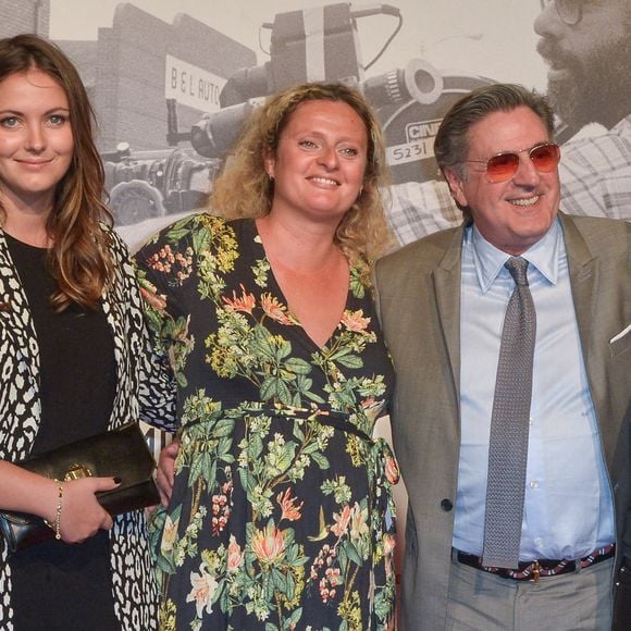 Nelly Auteuil, Aurore Auteuil, Daniel Auteuil, Aude Ambroggi assistant à la cérémonie d'ouverture du 11e Festival Lumière de Lyon à la Halle Tony Garnier à Lyon, France, le 12 octobre 2019. Photo Julien Reynaud/Aps-medias/Abaca