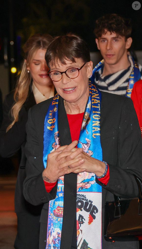 La princesse Stéphanie de Monaco, Camille Gottlieb, Pauline Ducruet, Melanie De Massy, Arthur Leclercq, assistant au 48ème Festival International du Cirque de Monte-Carlo, à Monaco, le 16 janvier 2026. © Jean-Charles Vinaj/Pool Monaco/Bestimage
