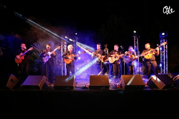 Exclusif - Les Gipsy Kings - Soirée du 10ème anniversaire du casino de Gujan-Mestras le 17 juillet 2016. Le casino inaugurait une nouvelle salle de poker rouge Ferrari suivi d’un concert des Gypsy king et des talents de la saison 5 de The Voice. Pascal Sellem remporte un stage de pilotage dans une Ferrari sur le circuit de Merignac après avoir remporté un tournoi de poker. © Philippe Doignon / Bestimage (no web - No Blog pour suisse et Belgique) | 00304851