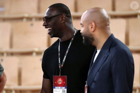 Omar Sy - Célébrités assistent à la victoire de Monaco qui a remporté le match 4 de la finale de Betclic Élite face à Paris (80-74), Monaco le 22 juin 2025. © Stephane Pillaud / PsnewZ / Bestimage