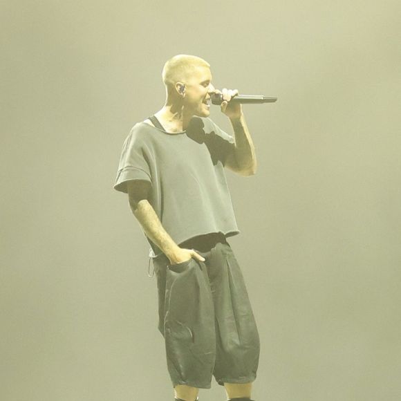 Justin Bieber le deuxième jour du premier week-end du 2026 Coachella Valley Music and Arts Festival à Indio, en Californie. Le 11 avril 2026. © Backgrid USA / Bestimage