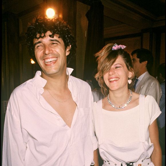 Julien Clerc et Virginie Coupérie-Eiffel au mariage d'Eddie Barclay en 1994. © RINDOFF-PATERSON / BESTIMAGE