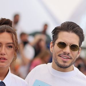 Adèle Exarchopoulos et François Civil - Photocall du film "L'Amour Ouf" (Beating Hearts / Compétition) lors du 77ème Festival International du Film de Cannes (14 - 25 mai 2024), le 24 mai 2024. 
© Jacovides / Moreau / Bestimage