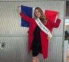 Agathe Cauet en partance pour l'élection de Miss Monde 2025.