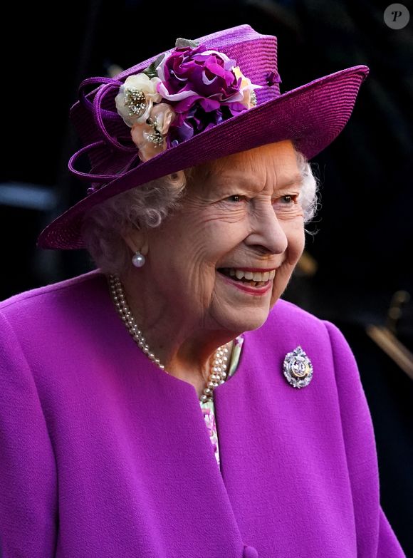 La reine Élisabeth au château de Stirling en Écosse, le 29 juin 2021.  

Photo : Andrew Milligan / PA Wire / Abaca