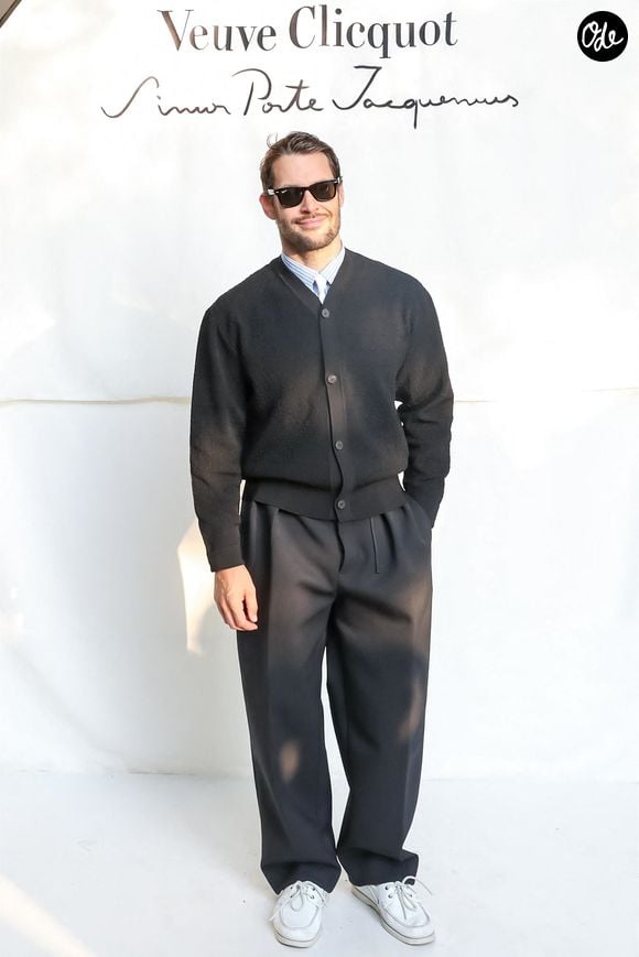 Simon Porte Jacquemus à Central Park à New York.