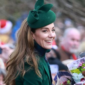 Catherine (Kate) Middleton, princesse de Galles - La famille royale britannique se rend à la messe de Noël à Sandringham le 25 décembre 2024.