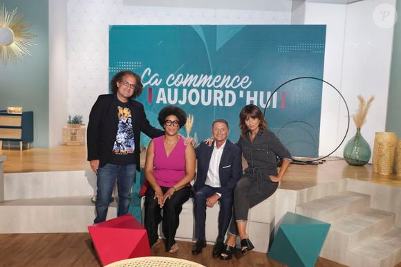 Exclusif - Laurent Karila, Amina Yamgnane, Marc Geiger, Faustine Bollaert - - La nouvelle saison de l'émission "ça commence aujourd'hui" sur France 2.

Paris le 1er septembre 2023.

© Jack Tribeca / Bestimage