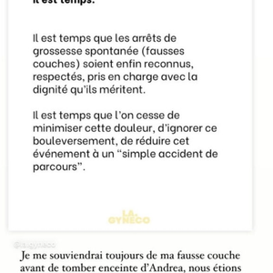 "Je me souviendrai toujours de ma fausse couche avant de tomber enceinte d’Andrea, nous étions dans la salle d’attente des urgences de la maternité pour voir ce

Le témoignage de Rachel Legrain Léonard sur sa fausse couche