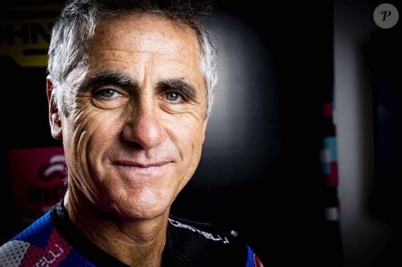 Présentation du vélo d'appartement Technogym Ride par Laurent Jalabert à Paris le 17 mai 2022.

Photo : JB Autissier / Panoramic / Bestimage