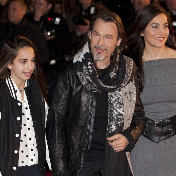 Florent Pagny, sa femme Azucena et leur fille Ael - 15e édition des NRJ Music Awards à Cannes. Le 14 décembre 2013.

© Bestimage