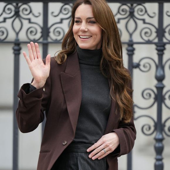 Catherine (Kate) Middleton, princesse de Galles, lance un nouveau projet de la "Royal Foundation Centre for Early Childhood" visant à soutenir les jeunes enfants dans le développement de compétences sociales à Londres, Royaume Uni, le 4 février 2025. © Julien Burton/Bestimage