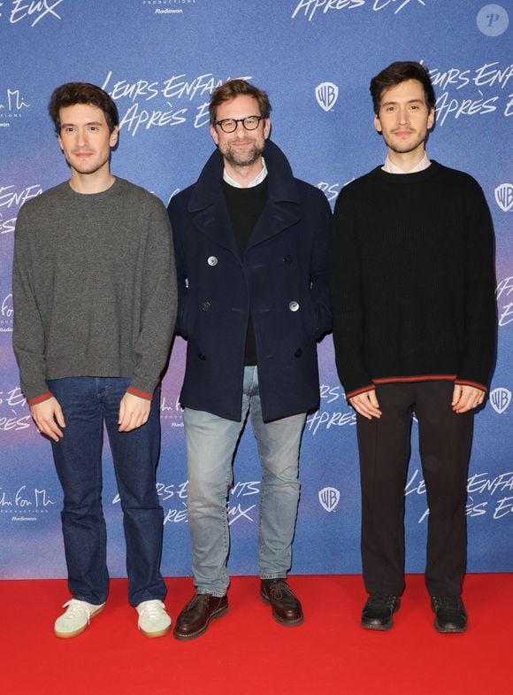 Zoran Boukherma, Nicolas Mathieu et Ludvic Boukherma - Avant-première du film "Leurs enfants après eux" au cinéma Mk2 Bibliothèque à Paris le 21 novembre 2024. © Coadic Guirec/Bestimage