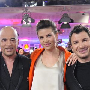 Pascal Obispo, Michael Youn et Isabelle Funaro - Enregistrement de l'emission " Vivement Dimanche" a Paris le 13 fevrier 2013 et qui sera diffuse le 17 fevrier .AGENCE / BESTIMAGE