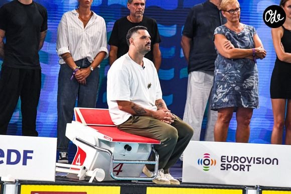 Une cérémonie a été organisée en l'honneur de Florent Manaudou lors des Championnats d'Europe de natation au centre aquatique olympique à Saint-Denis

Hommage à Florent Manaudou lors des Championnats d'Europe de natation au centre aquatique olympique à Saint-Denis le 15 août 2026

© Baptiste Autissier / PsnewZ / Bestimage