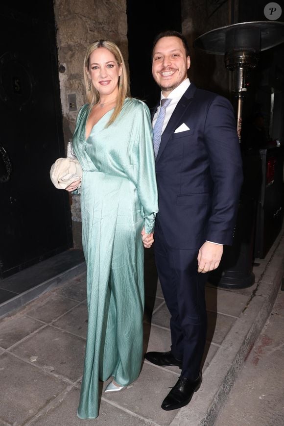 La princesse Theodora de Grèce et du Danemark à la sortie du mariage grecque orthodoxe du prince Nikolaos de Grèce et sa fiancée Chrysí Vardinogiánnis en la Sainte Église de Saint-Nicolas Ragavas à Athènes le 7 février 2025. Backgrid UK/ Bestimage