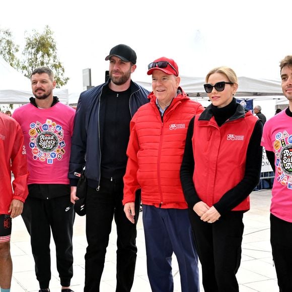 Plusieurs personnalités ont participé à l'événement.

Christos Fiotakis, Pierre Frolla, Gareth Wittstock, GMK, le prince Albert II de Monaco, la princesse Charlene et Francesco Castellaci - Le prince Albert II de Monaco et la princesse Charlene ont participé au " Road Safety Day ", Monaco, 29 mars 2026.