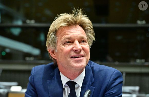 Audition de Laurent Delahousse, journaliste et présentateur de télévision, par la commission d'enquête "Audiovisuel public" à l'Assemblée Nationale à Paris, France. © Christian Liewig/Bestimage