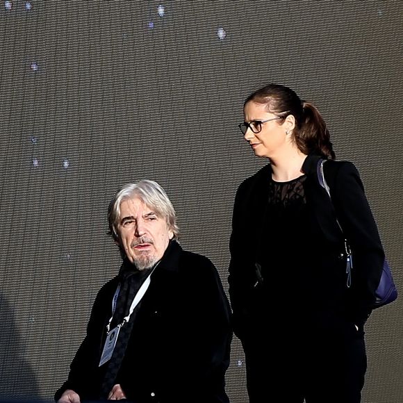 Serge Lama et Luana Santonino - Le président de la République française et sa femme la Première Dame assistent au concert en hommage à Charles Aznavour sur la place de la République à Erevan, Arménie, le 11 octobre 2018. © Dominique Jacovides/Bestimage