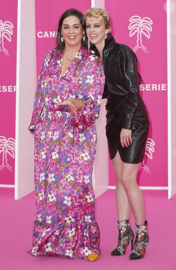 Lola Dewaere, Sara Mortensen de la série "Astrid et Raphaëlle" - CANNESERIES SAISON 5 au Palais des Festivals et des Congrès de Cannes, vendredi 1 avril 2022. © Christophe Aubert via Bestimage