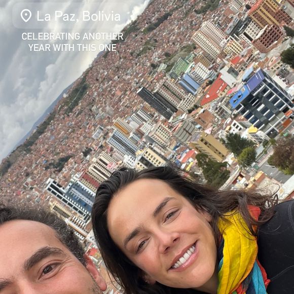 Pauline Ducruet fête avec un ami son anniversaire en Bolivie