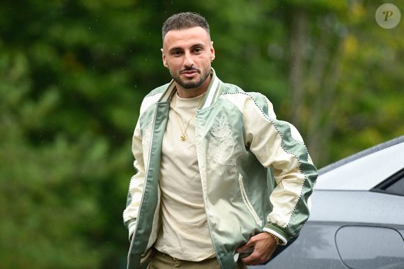 Jonathan Clauss (France) - Arrivées des joueurs de l'équipe de France de football au centre de formation et centre National du Football de Clairefontaine-en-Yvelines, France, le 7 octobre 2024. © Federico Pestellini/Panoramic/bestimage