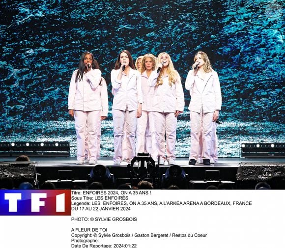 Concert des Enfoirés 2024 diffusé sur TF1.