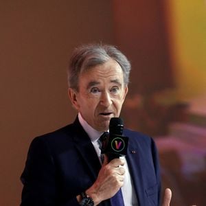 Bernard Arnault, président-directeur général du groupe LVMH, lors d'un débat au salon Viva Technology (VivaTech 2023) au Paris Expo Porte de Versailles à Paris, en France, le 15 juin 2023. © Stéphane Lemouton/Bestimage
