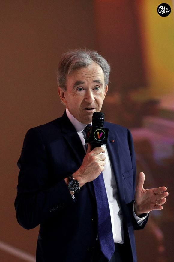 Bernard Arnault, président-directeur général du groupe LVMH, lors d'un débat au salon Viva Technology (VivaTech 2023) au Paris Expo Porte de Versailles à Paris, en France, le 15 juin 2023. © Stéphane Lemouton/Bestimage