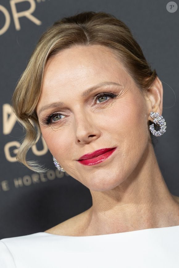 La princesse Charlène de Monaco au photocall de la 69ème cérémonie du Ballon D'Or 2025 au théâtre du Châtelet à Paris, France, le 22 septembre 2025. © Cyril Moreau/Bestimage