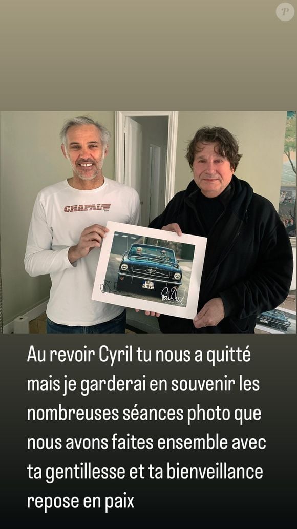 Paul Belmondo a rendu hommage à son ami Cyril qui est décédé.