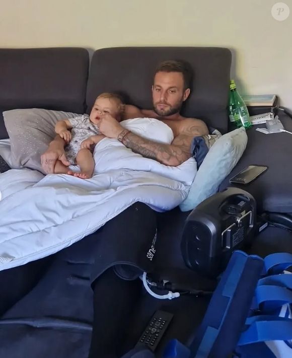 Thomas et son fils Leyan immortalisés sur Instagram (Capture d'écran).