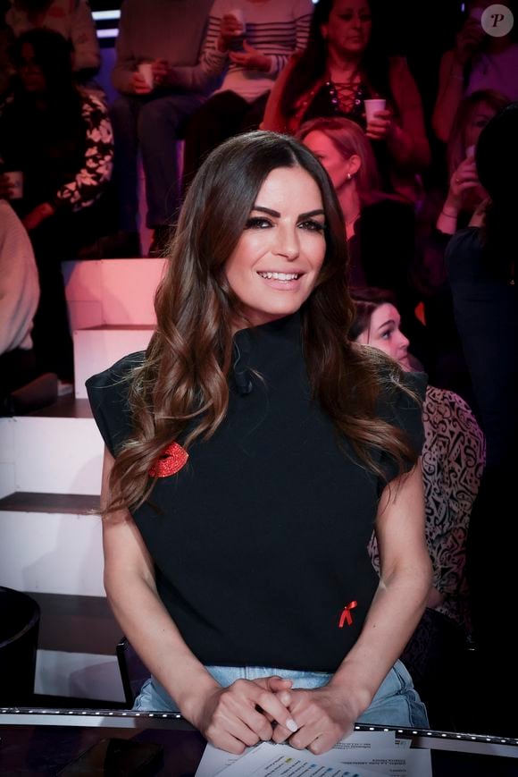 Exclusif - Amelie Bitoun, sur le plateau de l'émission " TPMP " présentée par C.Hanouna et diffusée en direct sur Youtube et sur toutes les box (SFR, FREE, Bouygues, MyCanal etc), Paris, France, le 21 mars 2025. © Jack Tribeca / Bestimage