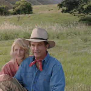 Los Angeles, CA  Original Jurassic Park stars Sam Neill, Laura Dern and Jeff Goldblum reunite for Xfinity Super Bowl commercial.