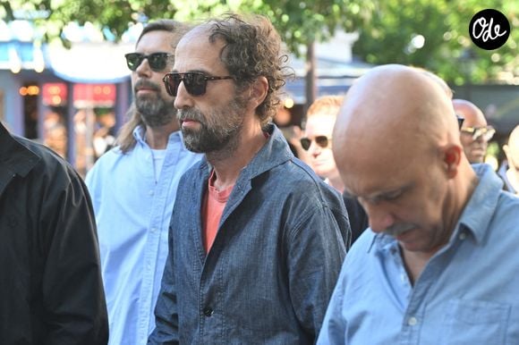 Thomas Bangalter (Daft Punk) et Pedro Winter - Obsèques de Vincent Belorgey alias "Kavinsky" en l'église Saint-Pierre-de-Montmartre le 12 août 2026.

© Christian Liewig / Bestimage