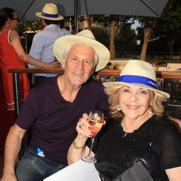 Gérard Lenorman, Nicoletta - 7ème édition du Trophée de la Pétanque Gastronomique au Paris Yacht Marina à Paris le 27 juin 2019. © Philippe Baldini/Bestimage
