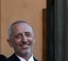 L'humoriste et acteur, Gad Elmaleh arrive au palais de l'Élysée pour un dîner offert aux chefs d’état et de gouvernement par le président de la république dans le cadre du XIXe Sommet de la Francophonie à Paris, le 4 octobre 2024. © Stéphane Lemouton / Bestimage