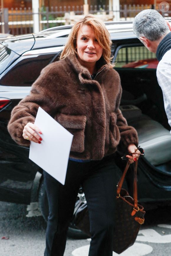 Exclusif - Pascale de La Tour du Pin - Arrivées au plateau de la dernière émission "Touche pas à mon poste" (TPMP) diffusée en direct sur C8 avant la fermeture de la chaine le 28 février, à Paris, France, le 27 février 2025. © Christophe Clovis/Bestimage