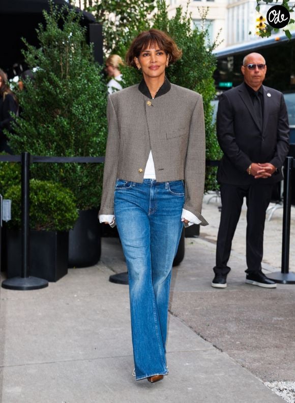 Halle Berry arrive au "Chanel Through The Lens Luncheon" à New York.

© Bestimage